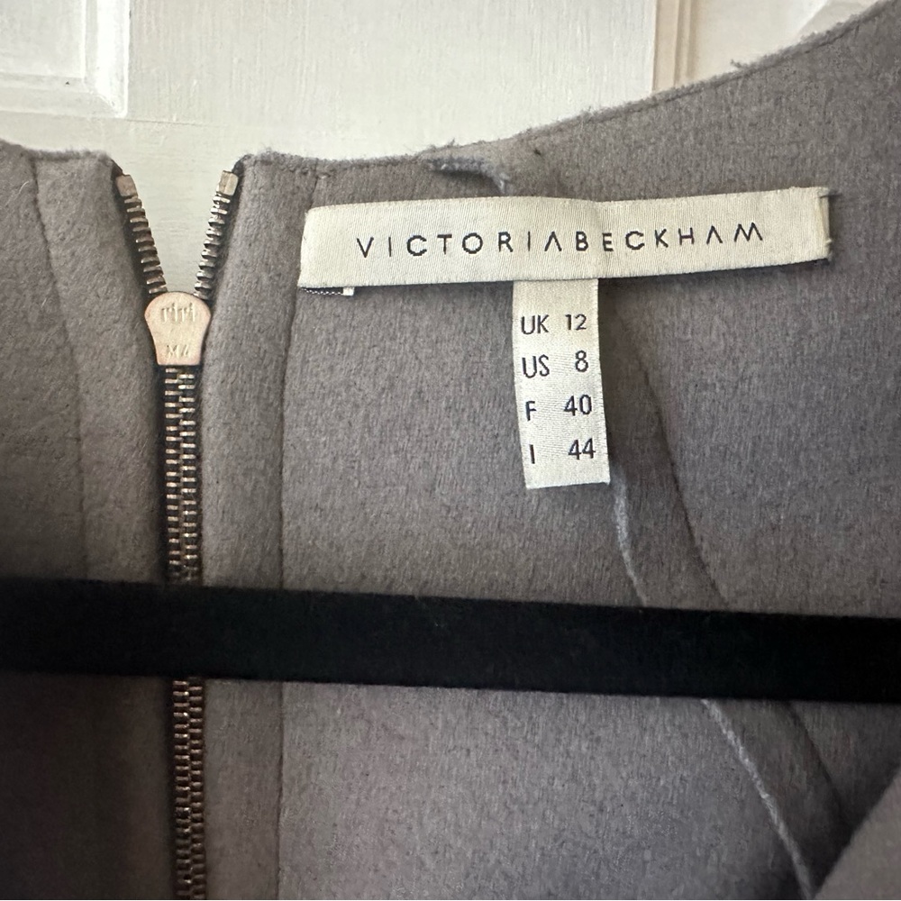 Victoria Beckman Grey Wool Shift Dress. Good condition.